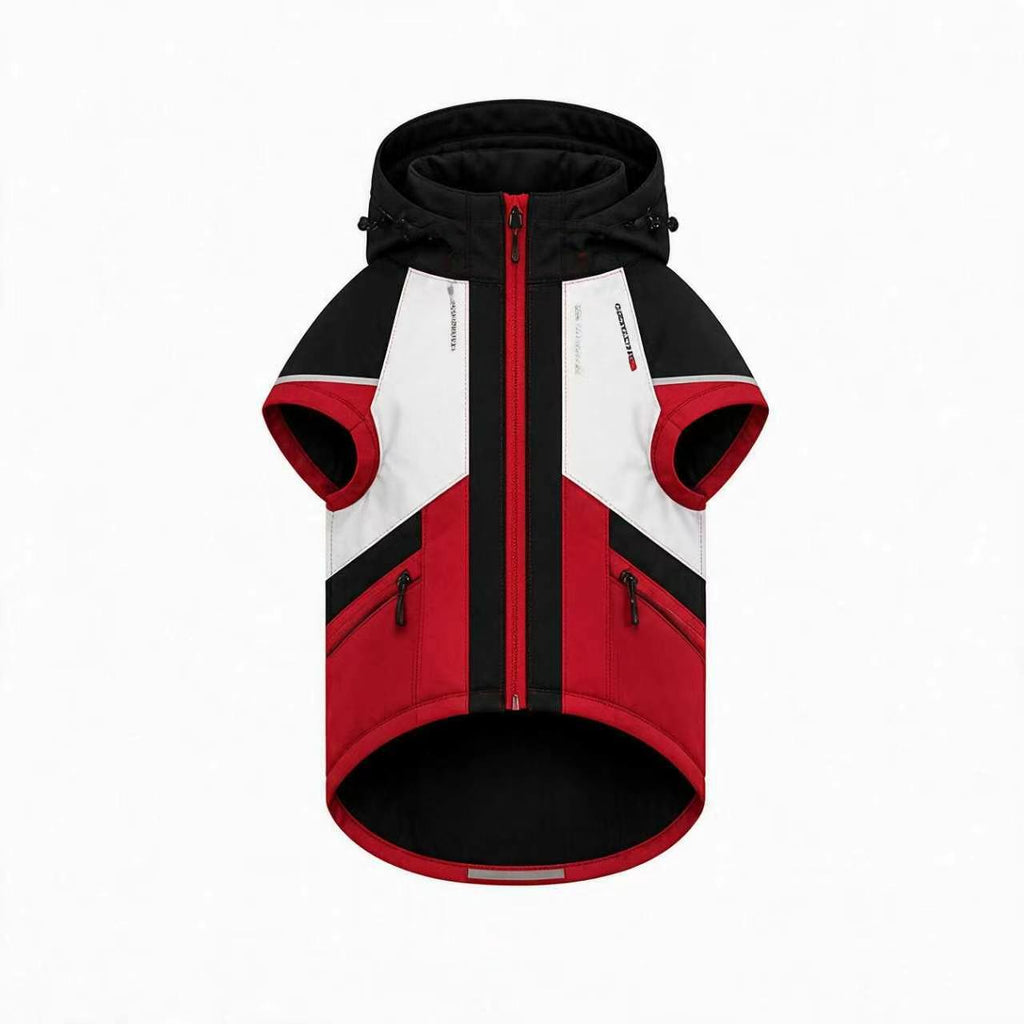 KOVPET STORM RUNNER Black & Red Technical Shell Jacket