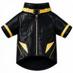 KOVPET RAZOR RING Yellowline Spike Moto Leather Jacket