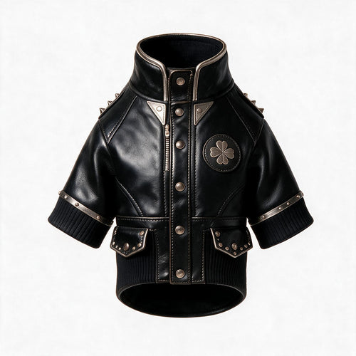 KOVPET SHADOW GENT Studded Four-Leaf Spy Jacket