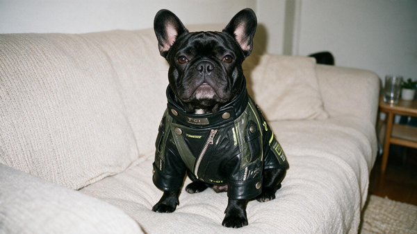My dog ​​looks really handsome in it.